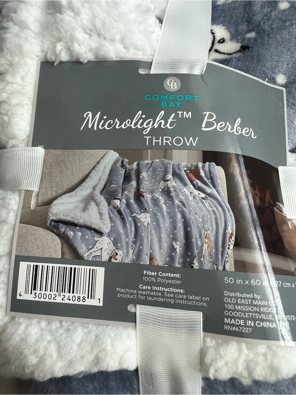 Brand New Microlight Berber Throw Plush & Super Soft W/Precious Dogs 50x60”